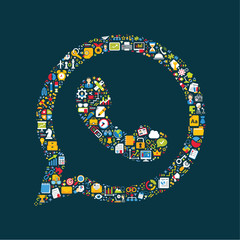 Business icons are grouped in 