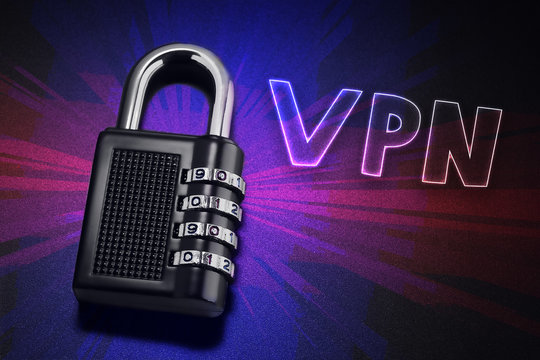 connection to internet security, electronic security, Internet traffic encryption. VPN