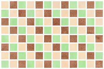 Watercolor geometrical pattern.