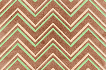 Watercolor stripes background, chevron.