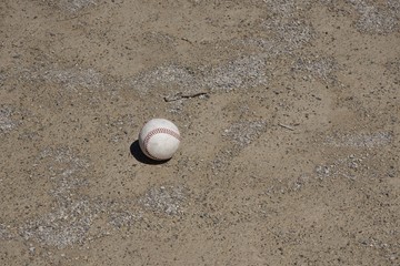 Fototapeta na wymiar Baseball on Diamond