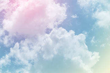 Fototapeta premium sun and cloud background with a pastel colored