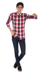 Naklejka premium Teenage boy smiling