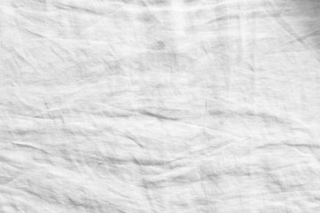 Abstract white linen fabric background