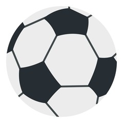 Soccer or football ball icon isolated