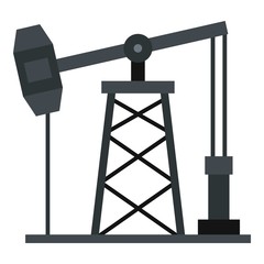 Oil pump icon isolated