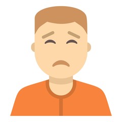 Man avatar icon isolated