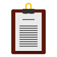 Medical order clipboard icon isolated