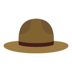 Hat officer of canadian equestrian cavalry icon