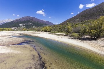 Lake of Barrea in Abruzzo in Italy