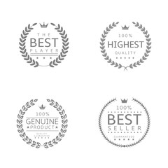 Obraz premium Laurel wreath icons