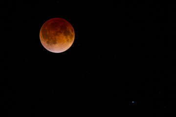 Blood Moon and Stars