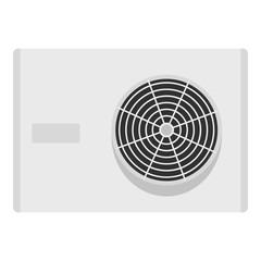 Air conditioner compressor unit icon isolated