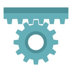 One gear icon isolated