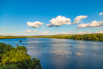 Naklejka premium Brazilian river AKA 'Rio Grande', located at Uberaba, border of Sao Paulo State and Minas Gerais State
