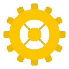 Gear icon isolated