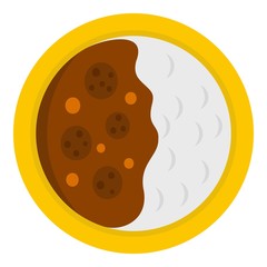 Asian soup icon isolated