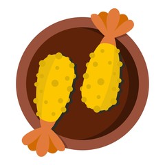 Asian food icon isolated