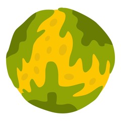 Little planet icon isolated