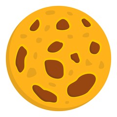 Dead planet icon isolated