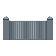 Obraz premium Stone fence icon isolated