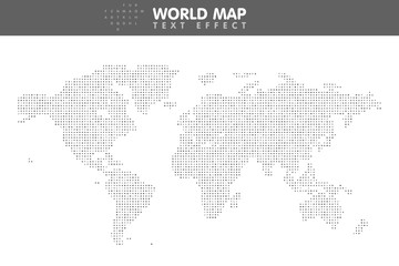The minimalistic worldwide map