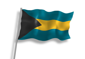 Drapeau des Bahamas en qualité vectorielle