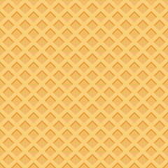 Ice cream pattern wafle texture vector illustration