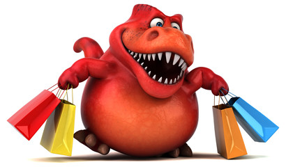 Fun dinosaur - 3D Illustration © Julien Tromeur