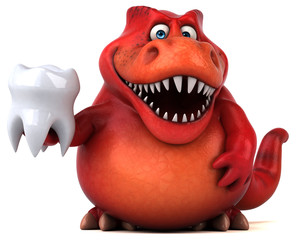 Fun dinosaur - 3D Illustration © Julien Tromeur