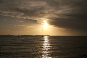 sunset in ibiza