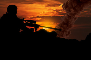 Sniper in frontlines