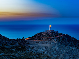 After the sunset at the cap tormentor's lighthouse