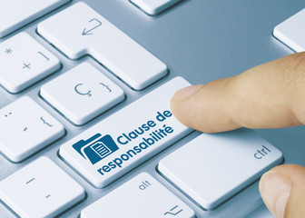 Fototapeta premium Clause de responsabilité