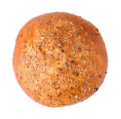 Bread with cereals seeds. isolated