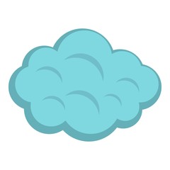 Summer cloud icon isolated