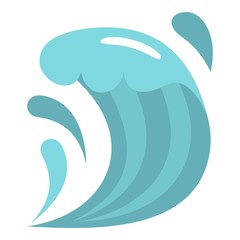 Wave icon isolated