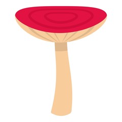 Mushroom russet icon isolated