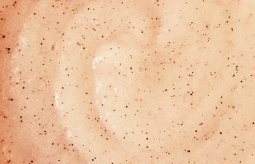 Scrub for face and body with coffee and honey. Selective focus.  