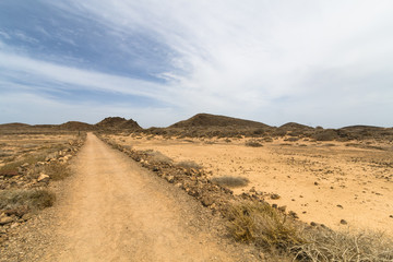 Isla de Lobos Road, Fuerteventura, Spain