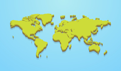 Minimalistic world map
