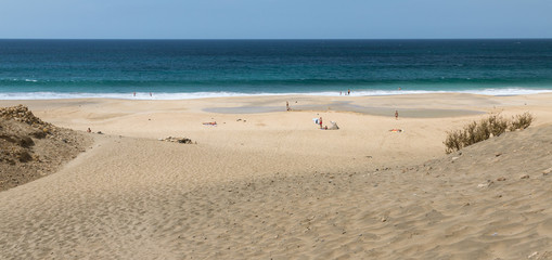 Fototapeta na wymiar Playa del Castillo, Fuerteventura, Spain