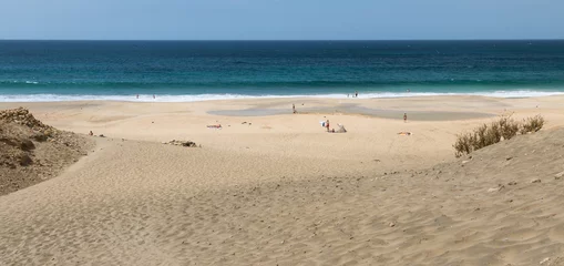 Tischdecke Playa del Castillo, Fuerteventura, Spanien © IndustryAndTravel