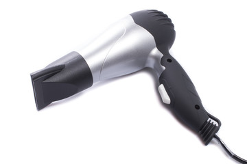 Hair dryer isolated on white