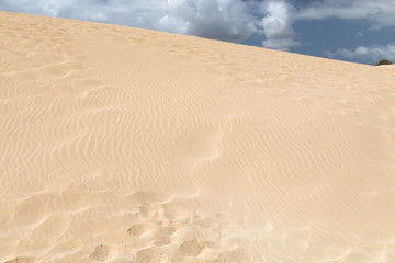 Sand Dune Detail in Fuerteventura, Spain