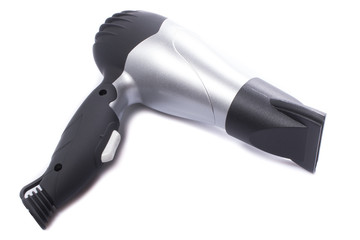 Hair dryer isolated on white