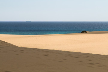 Corralejo Coastline in Fuerteventura, Spain