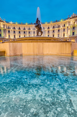 Fototapeta premium Piazza della Repubblica in Rome, Italy