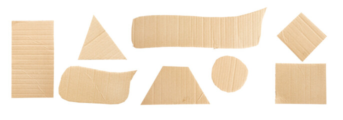  cardboard pieces