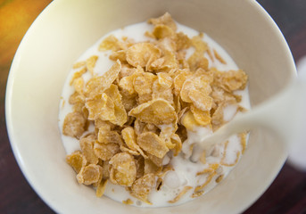 cereal and milk